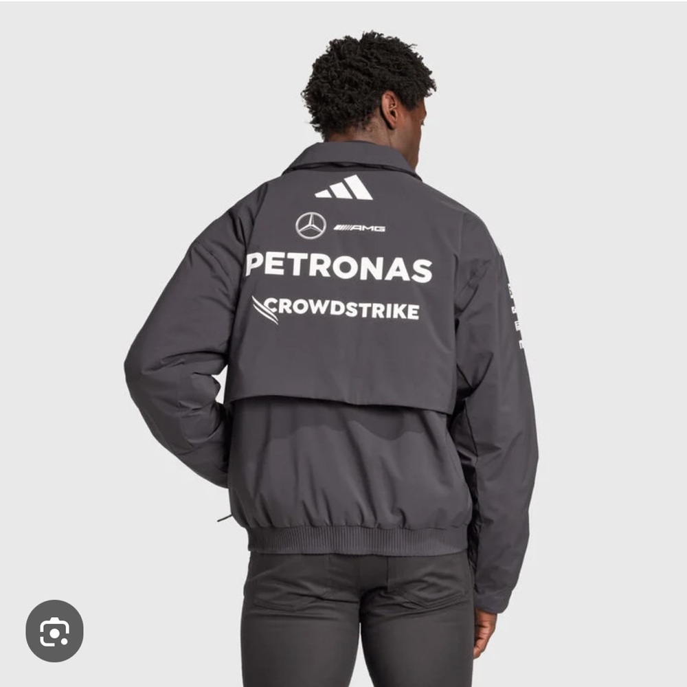 Adidas Black Performance Jacket with White Accents